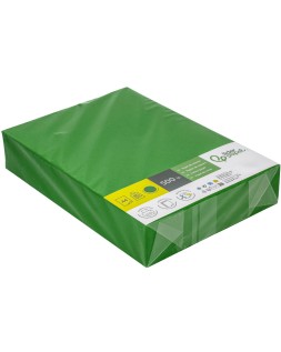 Papel color liderpapel din a4 80 gr verde intenso paquete de 500 hojas