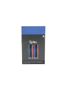 Portaminas liderpapel tech con clip y sacapuntas 2 mm 3 colores surtidos