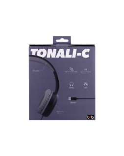 Auriculares tnb tonality supraaurales con cable usb-c color negro