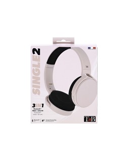 Auriculares tnb single2 diadema inalambrico bluetooth 5.0 color rosa