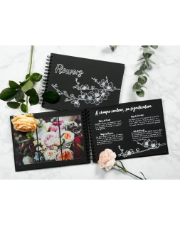 Album de fotos espiral clairefontaine tapa dura negra 210x160 mm 40 hojas 185 g