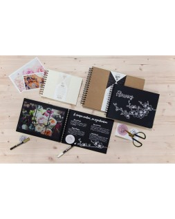 Album de fotos espiral clairefontaine tapa dura negra 210x160 mm 40 hojas 185 g