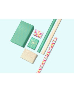 Papel de regalo clairefontaine alianza todo año 57 g rollo ancho 70 cm longitud 2 m