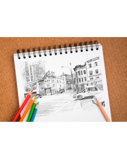 Bloc de dibujo espiral croquis clairefontaine din a5 microperforado 148x210 mm 100 hojas blancas 90 g