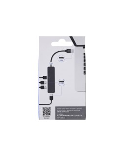 Hub tnb first 4 puertos usb -a 2.0 color negro
