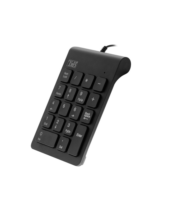 Teclado numerico tnb usb-a con cable color negro