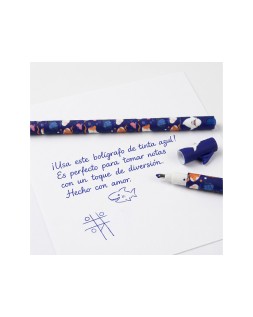 Boligrafo fantasia imaginovo animales tinta azul termosensible borrable punta 1mm tiburon