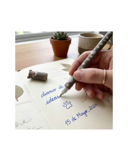 Boligrafo fantasia imaginovo animales tinta azul termosensible borrable punta 1mm oso