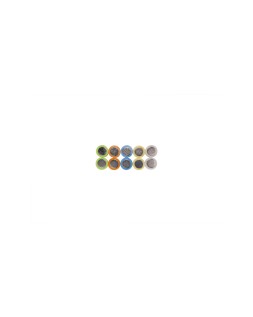 Iman maul conico de neodimio 12,5 cm diametro peso maximo 1,5 kg pack de 10 unidades colores surtidos
