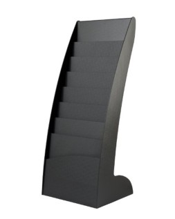 Expositor paperflow de suelo 8 estantes negro