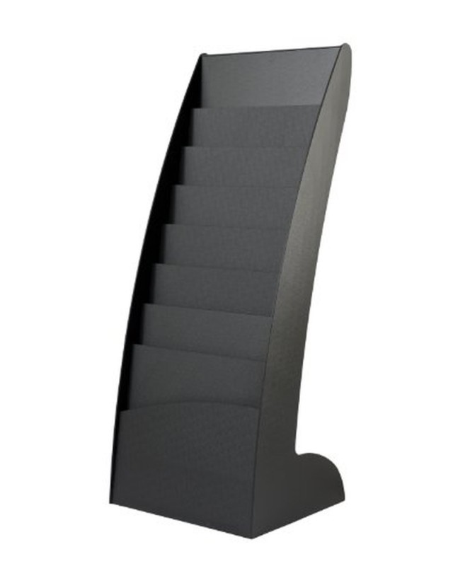 Expositor paperflow de suelo 8 estantes negro
