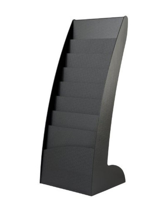 Expositor paperflow de suelo 8 estantes negro