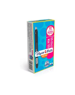Boligrafo paper mate inkjoy retractil gel pen trazo 0,7 mm negro