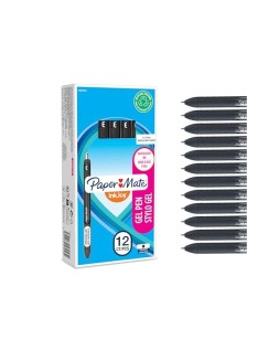 Boligrafo paper mate inkjoy retractil gel pen trazo 0,7 mm negro