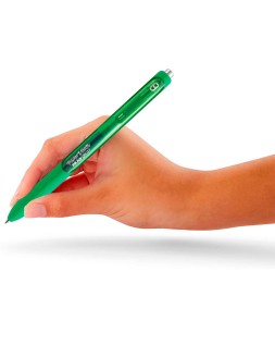 Boligrafo paper mate inkjoy retractil gel pen trazo 0,7 mm verde