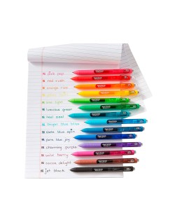 Boligrafo paper mate inkjoy retractil gel pen trazo 0,7 mm rosa