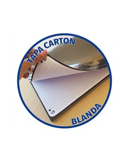 Recambio color oxford din a4 80 hojas 90 grs cuadros 5 mm 4 taladros azul