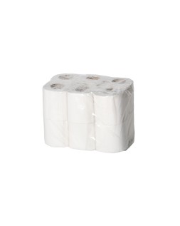 Papel higienico lucart ecologico 17 g 2 capas 20 m mandril 45 mm paquete de 12 rollos