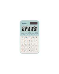 Calculadora casio sl-310yc bolsillo 12 digitos teclas tax +/- color verde claro