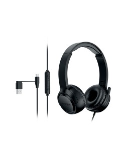 Auriculares kensington h950 eq on-ear headset supraaural con microfono usb-c/usb-a cancelacion de ruidos