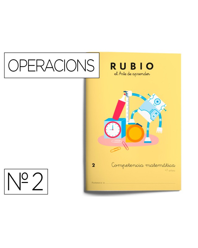 Cuaderno rubio competencia matematica nº2
