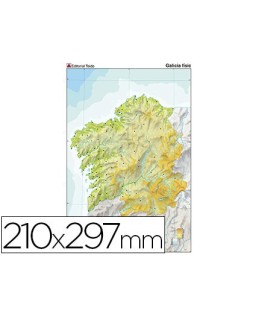 Mapa mudo color din a4...