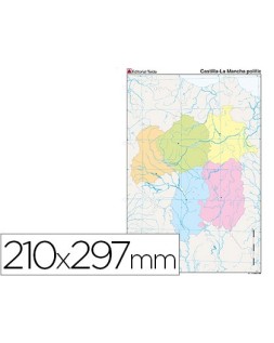 Mapa mudo color din a4...