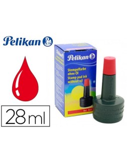 Tinta tampon pelikan rojo...