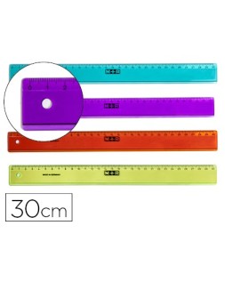 Regla m+r 30 cm plastico...