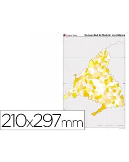 Mapa mudo color din a4...