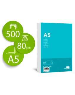 Papel liderpapel a5 80g/m2...