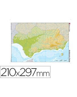 Mapa mudo color din a4...