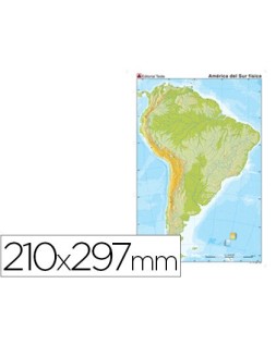 Mapa mudo color din a4...