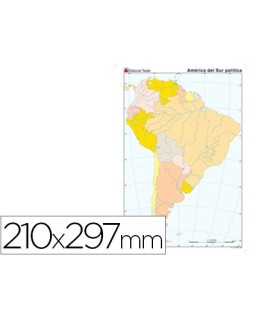 Mapa mudo color din a4...