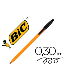 Boligrafo bic naranja fine...