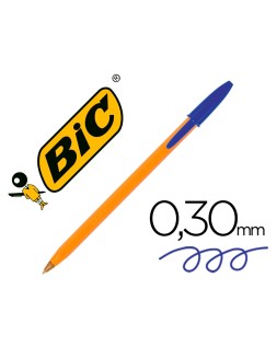 Boligrafo bic naranja fine...