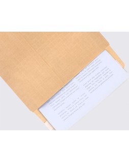 Sobre liderpapel bolsa fuelle kraft 229x324x30 mm solapa tira de silicona papel 120 gr caja de 50 unidades