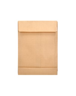 Sobre liderpapel bolsa fuelle kraft 250x353x30 mm solapa tira de silicona papel 120gr cajade 50 unidades
