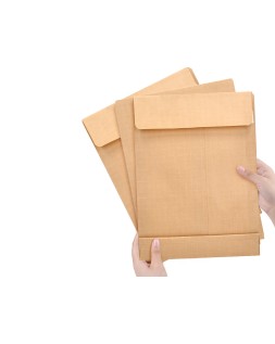 Sobre liderpapel bolsa fuelle kraft 280x365x30mm solapa tirade silicona papel 120 gr caja de 50 unidades