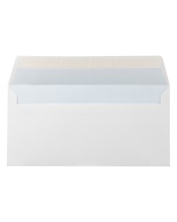 Sobre liderpapel n.5 blanco americano 115x225mm tira de silicona open system caja de 500 unidades