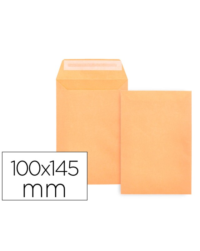 Sobre liderpapel bolsa n.0 cel caña salarios 100x145mm tira silicona caja de 1000 unidades