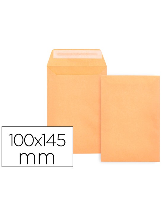 Sobre liderpapel bolsa n.0 cel caña salarios 100x145mm tira silicona caja de 1000 unidades