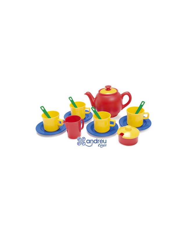 Juego dantoy te 4 servicios 17 piezas 12x18,5x19 cm