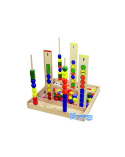 Juego andreutoys manipulacion percepcion visual 92 piezas 34x33x4,5 cm