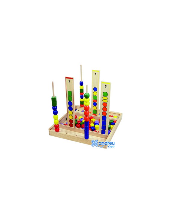 Juego andreutoys manipulacion percepcion visual 92 piezas 34x33x4,5 cm