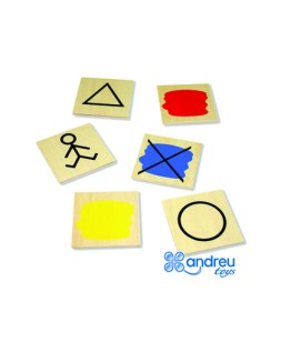 Juego andreutoys bloques logicos atributos 20 piezas 27x10x5 cm