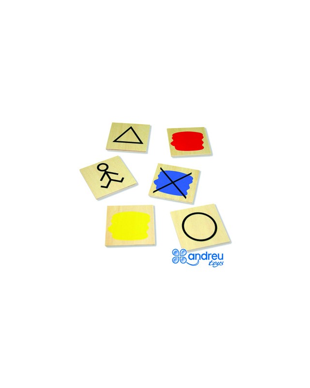 Juego andreutoys bloques logicos atributos 20 piezas 27x10x5 cm