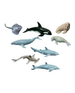 Juego miniland animales marinos 8 figuras