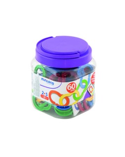 Juego miniland cadena plastico seriacion y clasificacion 60 unidades