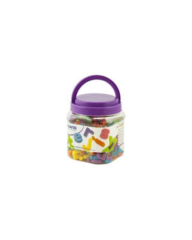 Juego miniland letras minusculas magneticas bote de 154 piezas